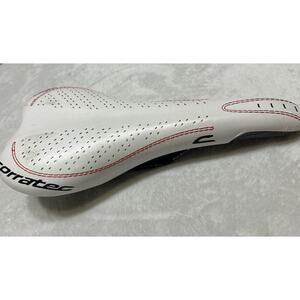 Corratec Road Bike Saddle Seat Alloy Lightweight Made In Italy White Red